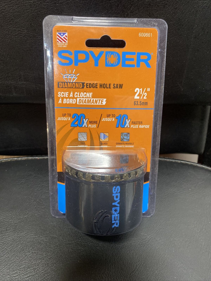 Spyder 2-1/2" Diamond Edge Non-Arbored Hole Saw 600861