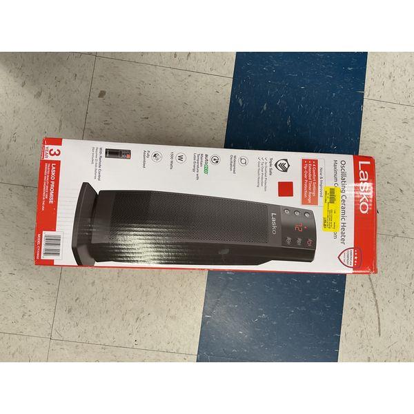 Lasko Oscillating Ceramic Heater - Maximum Comfort, Extended Timer, Tip-Over Protection Retail $35.00