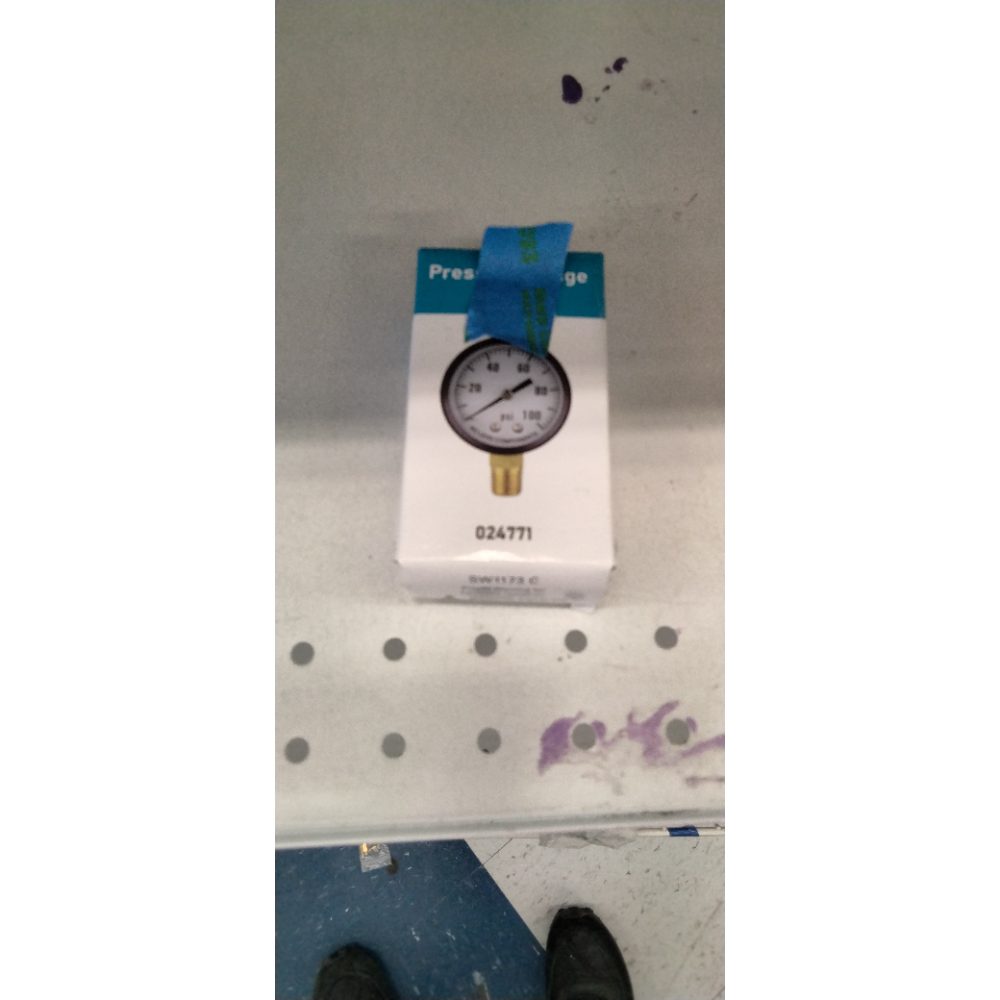 H2O PRO 12 Pack 100 PSI Steel Pressure Gauge with 1/4 Inch Male NPT Connection, Measures Well Water Pressure, Model 024771