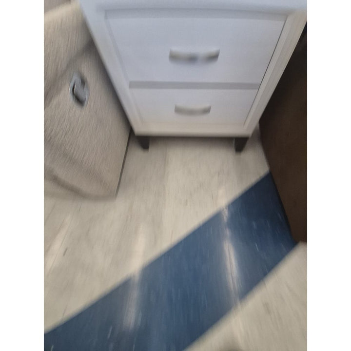 Unbranded Nightstand, 2 Drawers, White