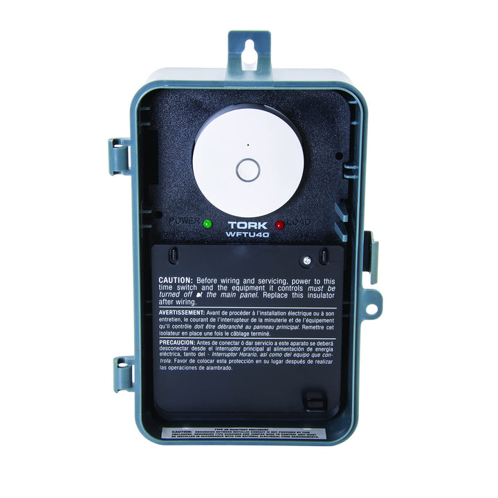 NSI WFTU40 a brand of NSI Industries, Indoor/Outdoor Smart 7-Day, Multi-Voltage Time Switch with Wi-Fi App Integration, 40 Amp, Gray