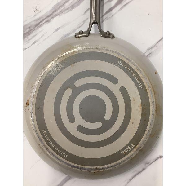 T-fal Optimal Technology Frying Pan - Nonstick, Dishwasher Safe, Gray Retail $30.00