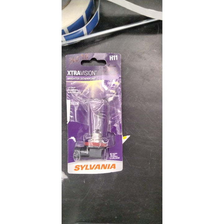 Sylvania H11 XtraVision Halogen Headlight Bulb  1 Pack  Compatible with Multiple Cars