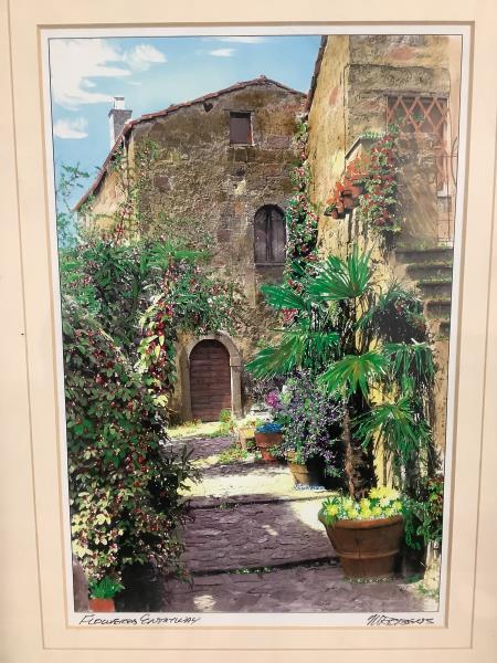Unknown Brand Flowers Entrance Print - Framed Artwork Retail $150.00