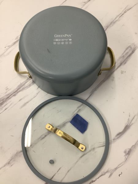 GreenPan Magneto Stock Pot with Glass Lid Retail $80.00