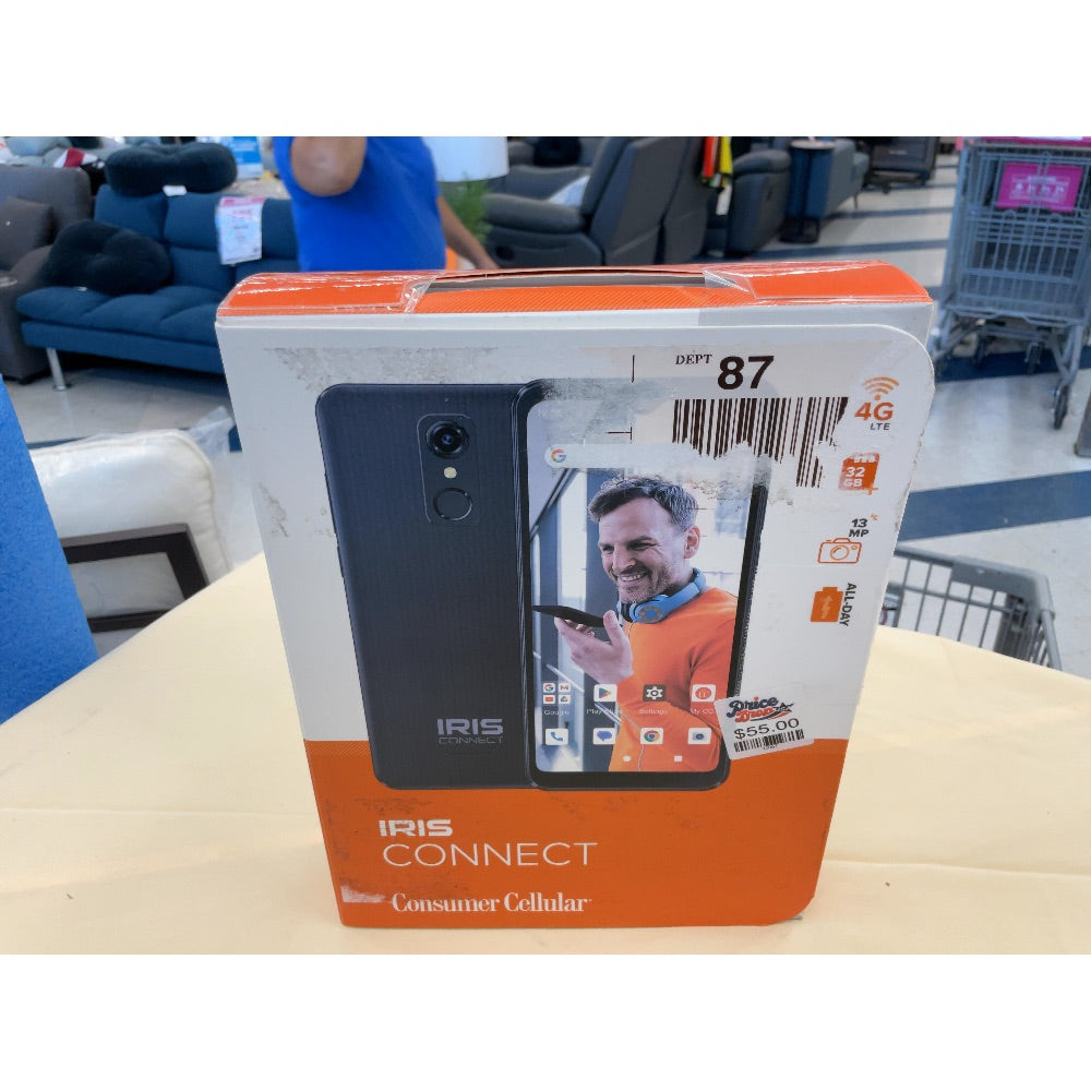Iris Connect Consumer Cellular, Smartphone - 4G LTE, 32GB, 13MP Camera