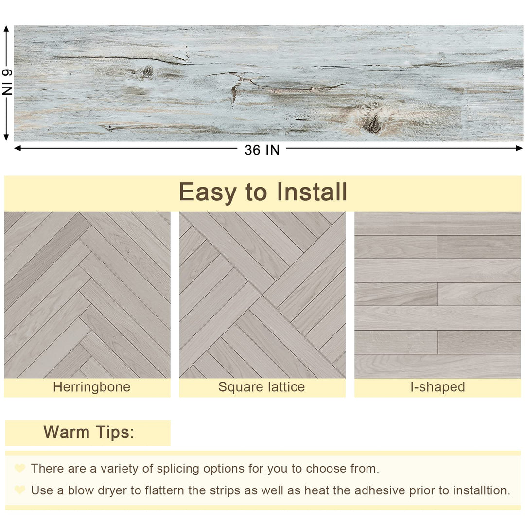 STICKEEP Peel and Stick Bathroom Floor Tiles 16 PCS Vinyl Tiles Peel and Stick Floor Tile Waterproof Laminate Flooring Sticky Tiles for Floor Vinyl Plank Temporary Flooring for Renters Bedroom Kitchen