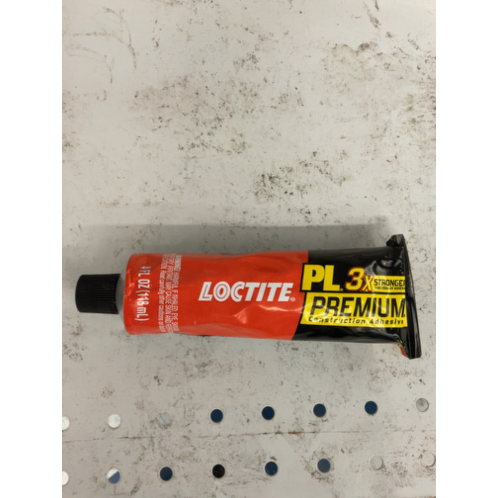 Loctite PL Premium Polyurethane Construction Adhesive, 4 fl oz Squeeze Tube, 1 Pack - Versatile Construction Glue for Wood, Concrete, Stone, Metal & More