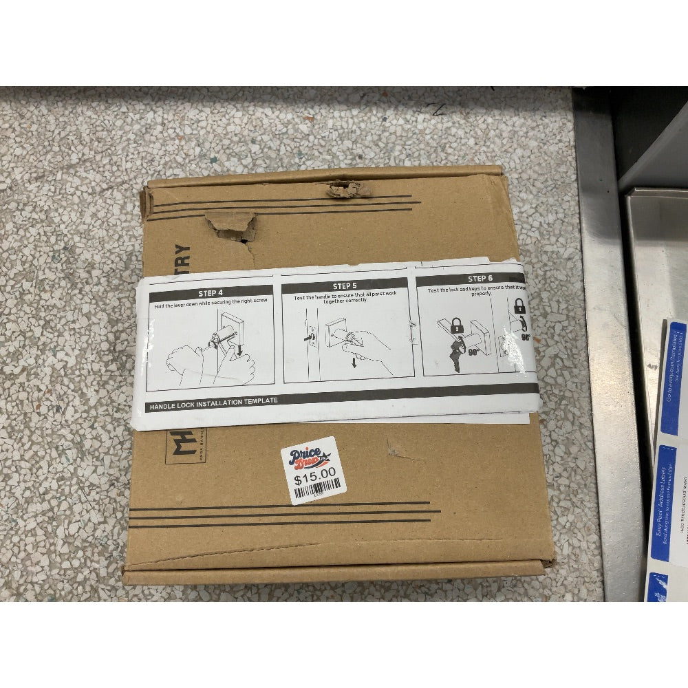 Price Master Handle Lock Installation Template, Hardware Included