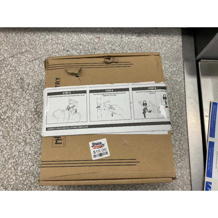 Price Master Handle Lock Installation Template, Hardware Included