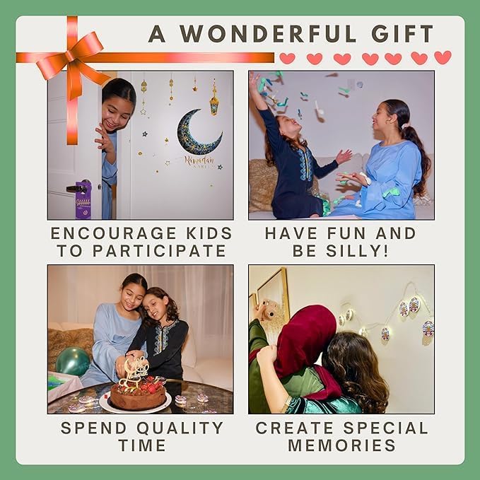 Eid Decorations JUMBO Set + Ramadan Decor and Activities, Eid Gifts for Kids, Teens and Families, Stickers, Lights, Balloons & More! ???? ??? ?????? Retail $49.00