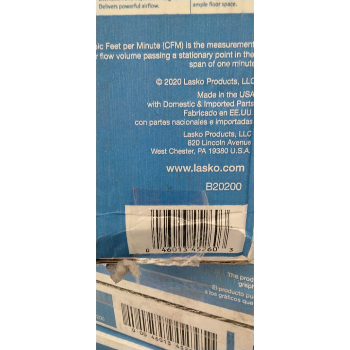 Lasko 20 Inch Box Fan