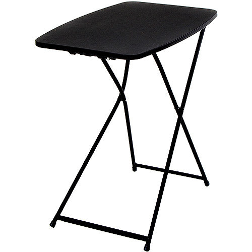 Mainstays 26" Adjustable Height Personal Folding Table, Black - Pick up Today Only Retail $19.88