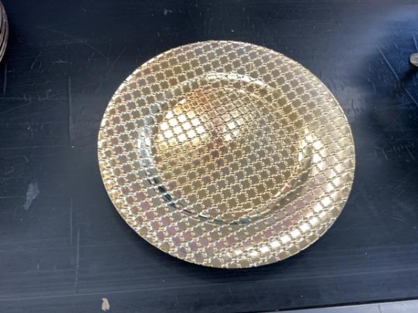 American Atelier Gold Metallic Lattice Charger Plate - Decorative Party Accessory Retail $6.00