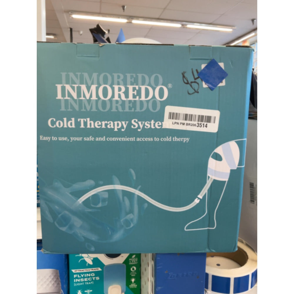 Inmoredo Cold Therapy System Ice Machine System for ACL Knee Surgery Recovery - Quiet Pump, Flexible Kit, Portable, Knee Ice Machine, Ideal for Sports Injuries, Pains, Strain & Stiffness, Sprain