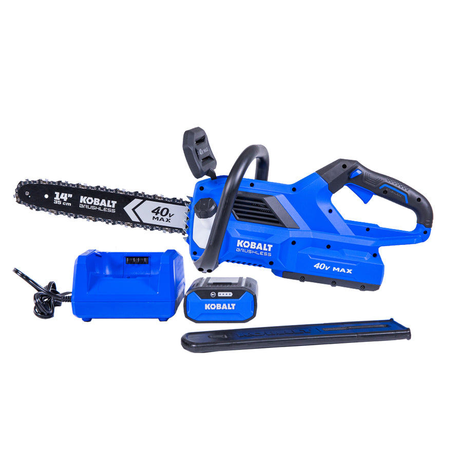 Kobalt | 14-in 40 V Max Electric Cordless Chainsaw with Battery and Charger | Rona Retail $179.00