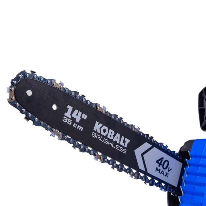 Kobalt | 14-in 40 V Max Electric Cordless Chainsaw with Battery and Charger | Rona Retail $179.00