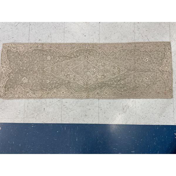 Embellished Table Runner - Beige Floral Design Retail $45.00