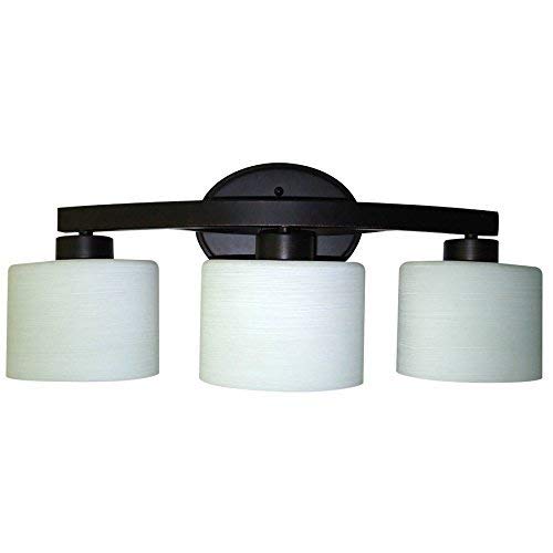 allen + roth 3-Light Merington Aged Bronze Standard Bathroom Vanity Light Retail $69.98