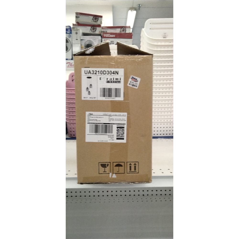 3 Light Metal Cage Clear Glass Ceiling Light Black Finish,Modern Flush Mount Ceiling Lighting Fixture for Dining Room Bar CafÃ© Kitchen Island