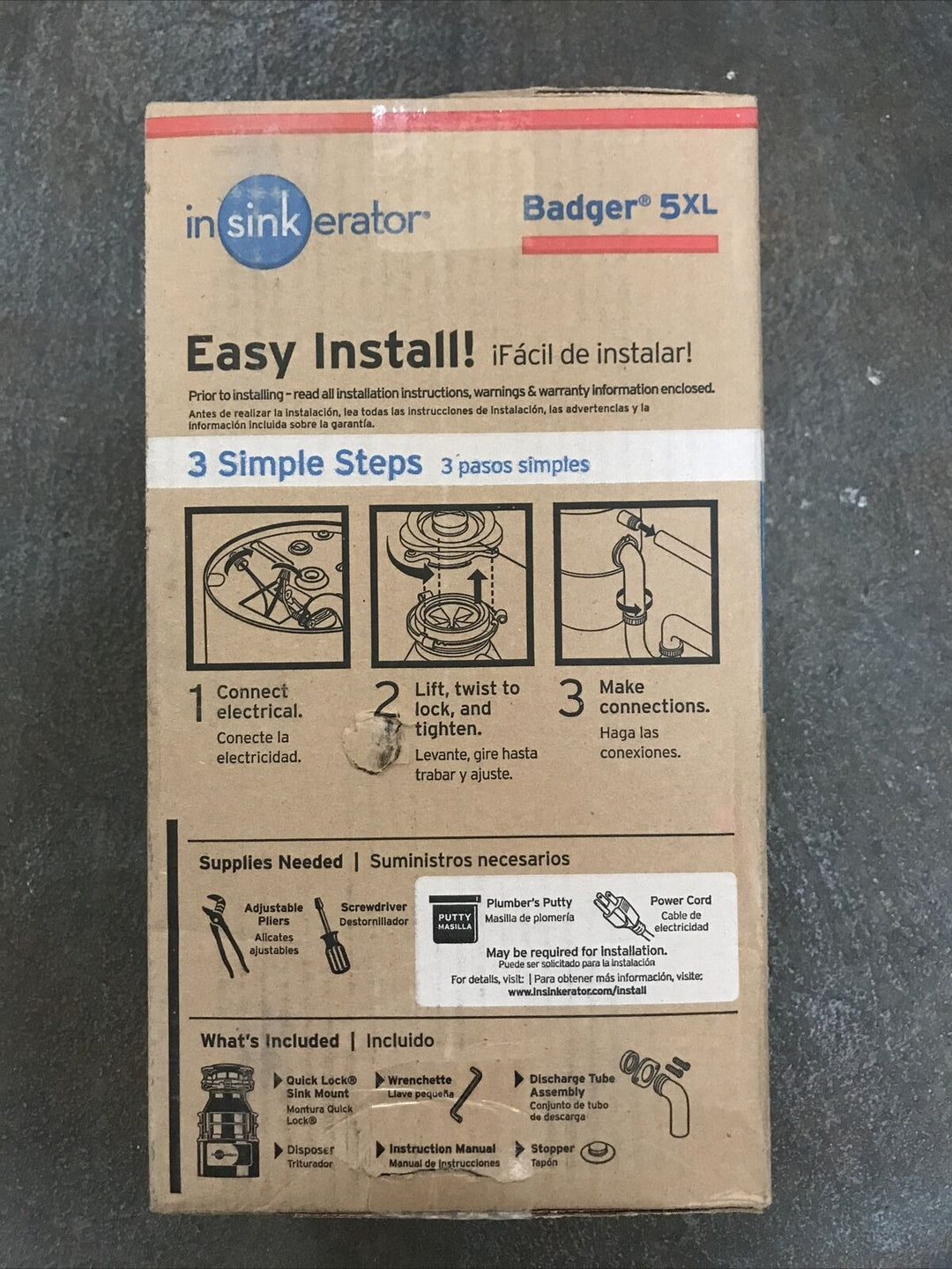 InSinkErator Standard Series Badger 5XL Garbage Disposal - 1|2 Horse Power