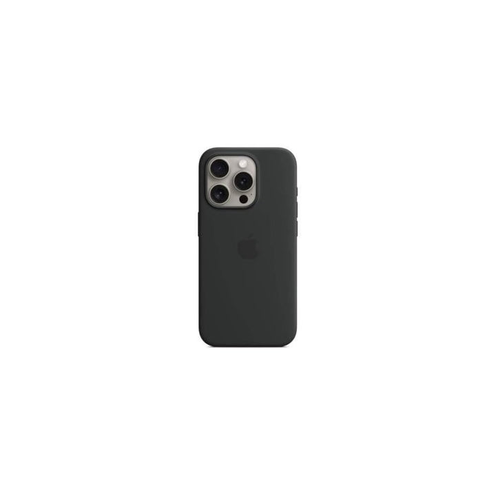 Apple iPhone 15 Pro Max Silicone Case with MagSafe: Lightweight Phone Case, Wireless Charging Compatible, Smooth Matte Finish; Black Retail $49.00