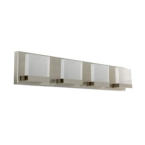 allen + roth Cora 4-Light Nickel Modern/Contemporary Vanity Light Retail $129.99