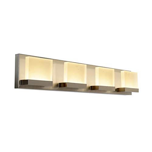 allen + roth Cora 4-Light Nickel Modern/Contemporary Vanity Light Retail $129.99