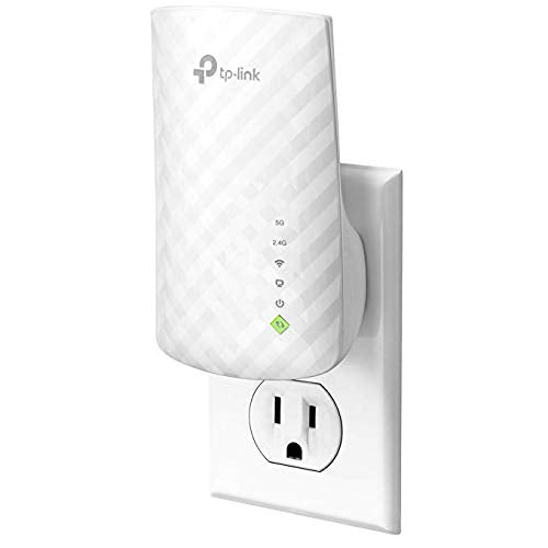 TP-Link WiFi Extender with Ethernet Port, Dual Band 5GHz/2.4GHz, Up to 44% More Bandwidth Than Single Band, Covers Up to 1200 Sq.ft and 30 Devices, Signal Booster Amplifier Supports OneMesh(RE220)