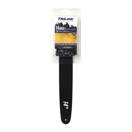 Trilink Saw Chain S52 - 14  Guide Bar/Chain Combo Replacement for Chainsaw; 52 DL; Condition: New