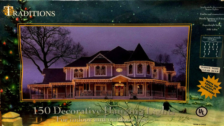 TRADITIONS 150 Decorative Hanging Lights for Indoor and Outdoor Use Retail $14.95