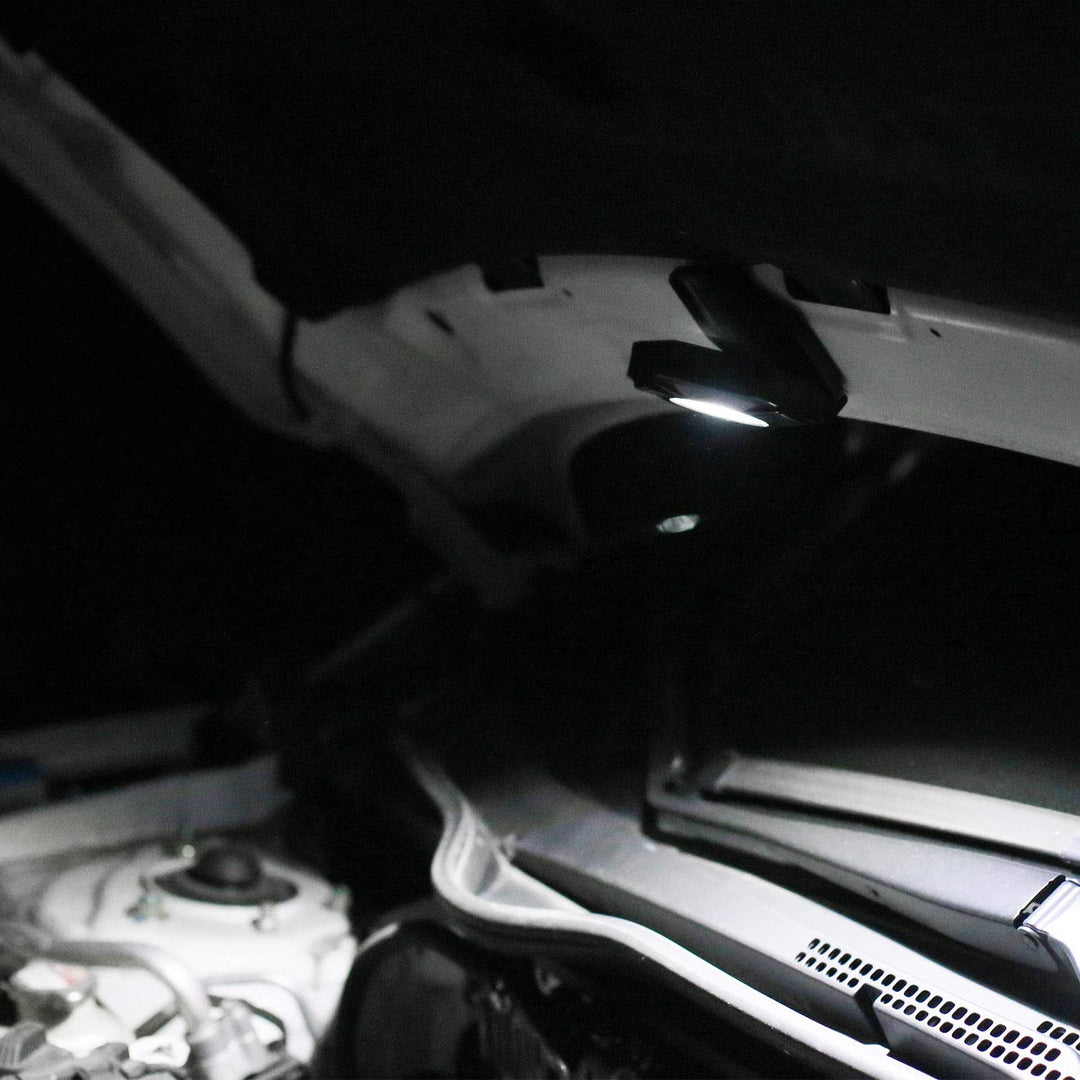 POWERFIREFLY 2-Sided Detachable LED Work Light, Cordless Emergency Light, Strobe Light, Mini Camping Lantern, Strong Magnetic Base, for Car Truck Boat, Multi-Purpose