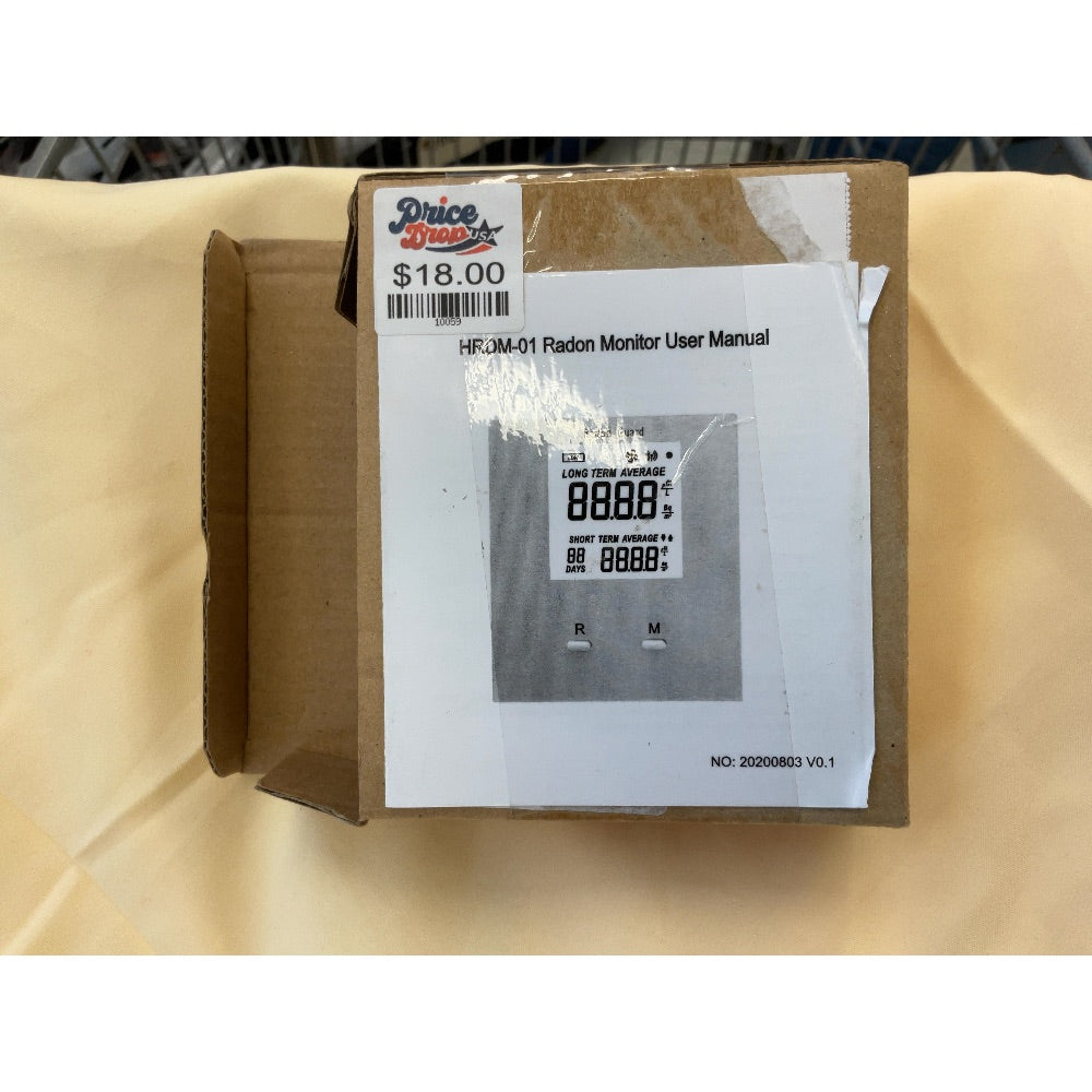 Radon Guard Radon Monitor, HR OM-01, Air Quality Testing