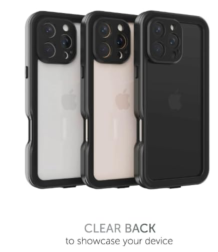 Body Glove Tidal Waterproof Phone Case for iPhone 16 Pro Max - Black/Clear Retail $22.88