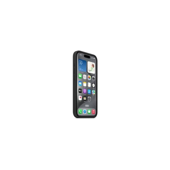 Apple iPhone 15 Pro Max Silicone Case with MagSafe: Lightweight Phone Case, Wireless Charging Compatible, Smooth Matte Finish; Black Retail $49.00