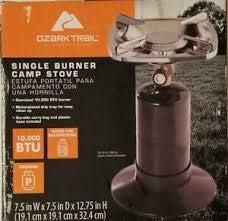 OZARK Trail Single Burner Propane Stove Retail $25.77