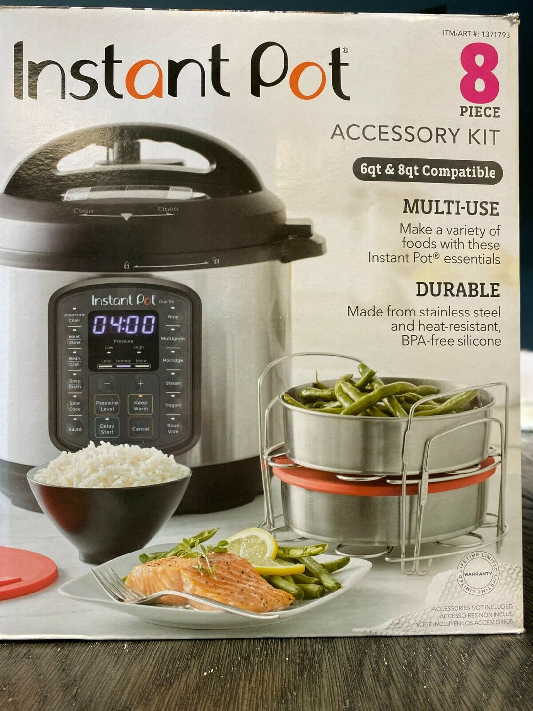 Instant Pot 8 Piece Accessory Kit ONLY (6qt & 8qt Compatible)