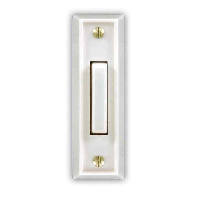 Utilitech White Doorbell Button