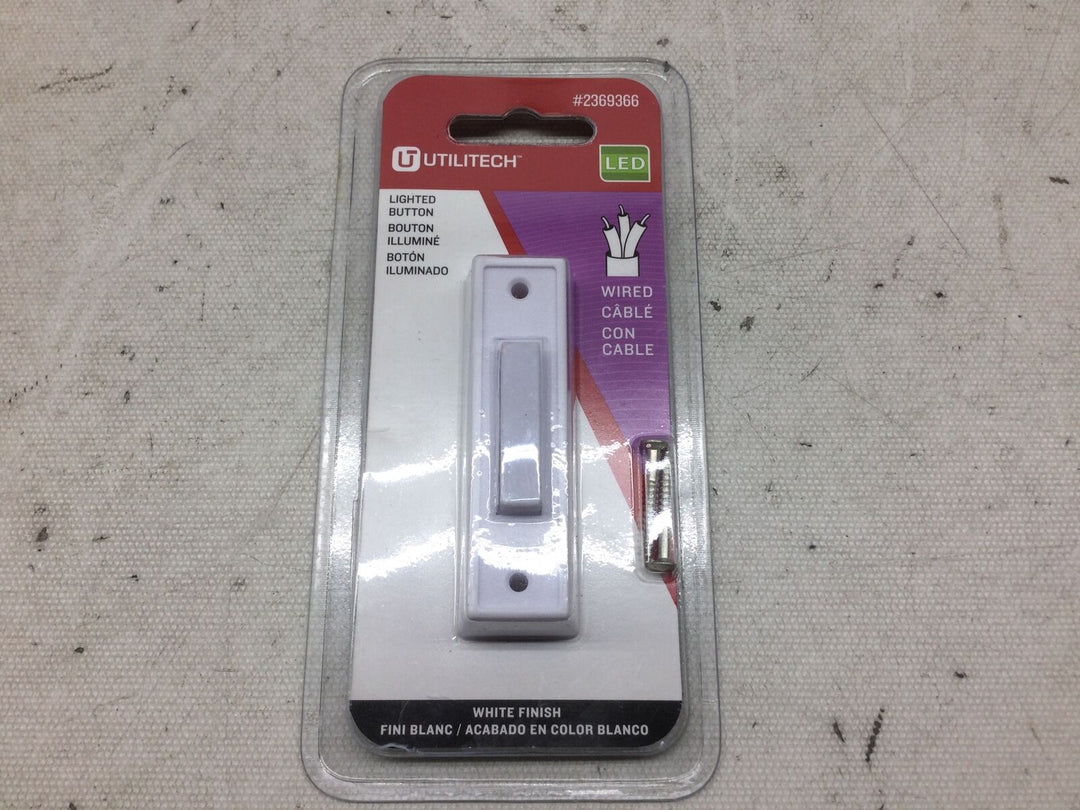 Utilitech White Doorbell Button