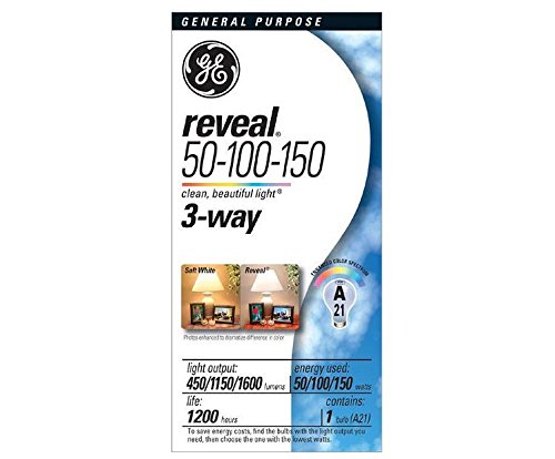 GE Lighting 50/100/150W Light Bulb Retail $11.11