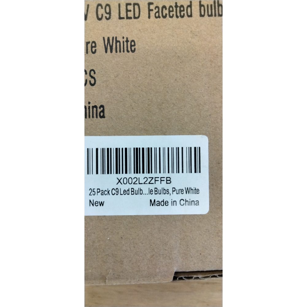 25 Pack C9 Led Replacement Christmas Light Bulb, C9 Shatterproof Led Bulb for Christmas String Light, E17 Intermediate Base, Commercial Grade Dimmable Bulbs, Cool White