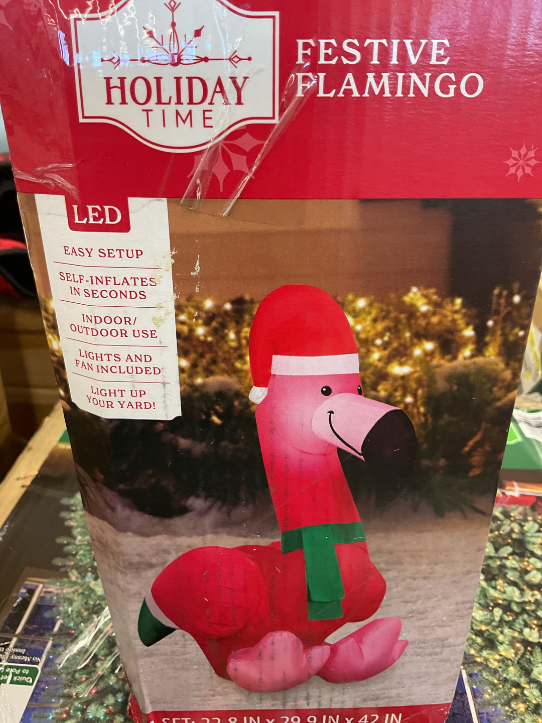 Holiday Time Festive Flamingo LED Retail $30