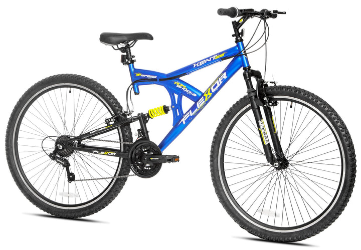 Kent Bicycles 29 in. Flexor Men S Dual Suspension Mountain Bike  Blue