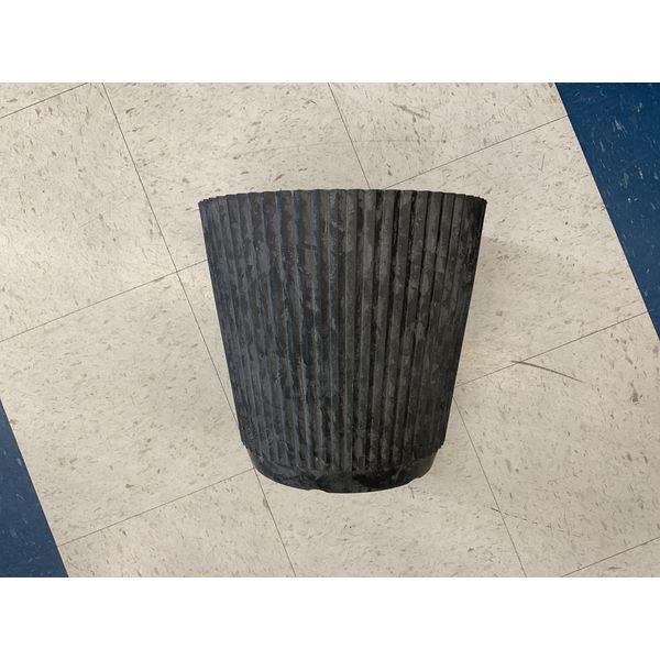 Black Fluted Planter - Garden Decor, Modern Design Retail $65.00
