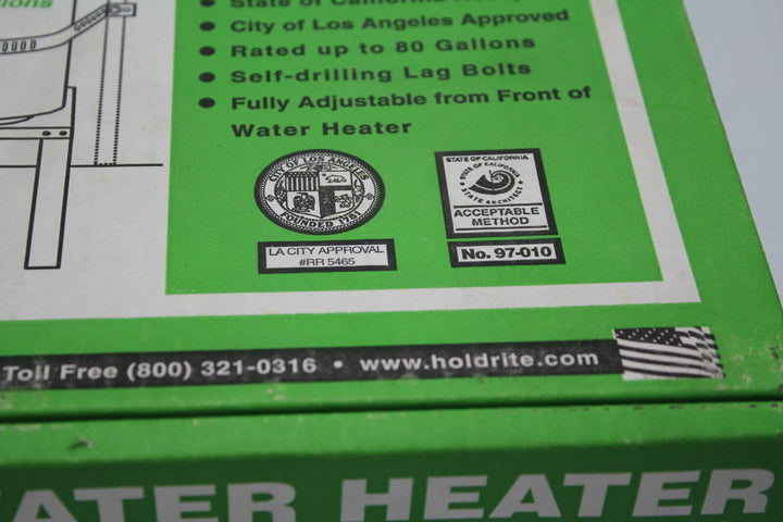 Holdrite QuickStrap QS-50 Galvanized Water Heater Strap Supports up to 80Gal New