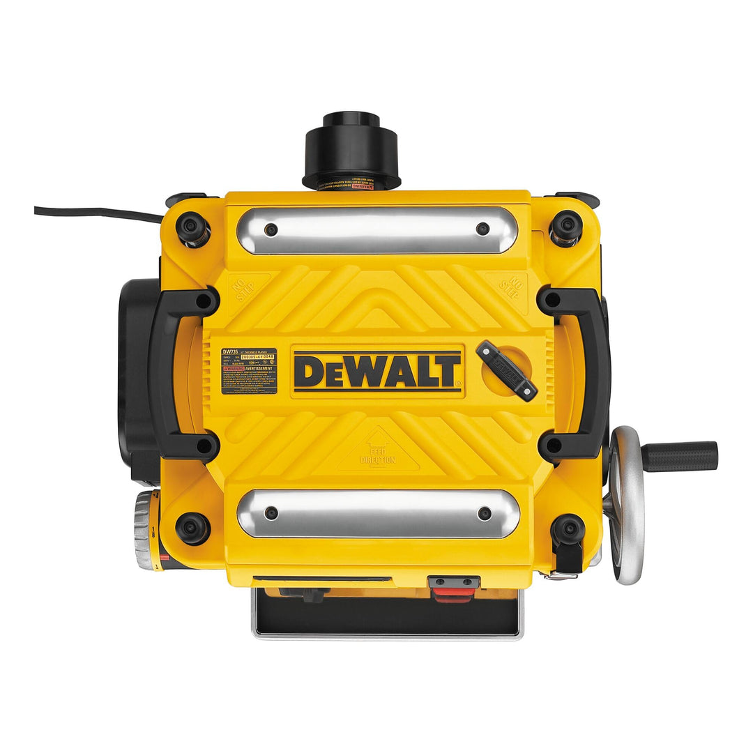 DEWALT Planer, Thickness Planer, 13-Inch, 3 Knife for Larger Cuts, Two Speed 20,000 RPM Motor, Corded (DW735)