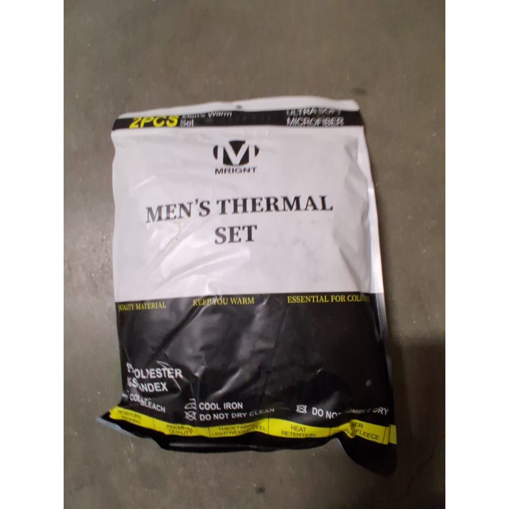 Mrignt Men's Thermal Set, Ultra Soft Microfiber - Size X-Small Retail $30.00