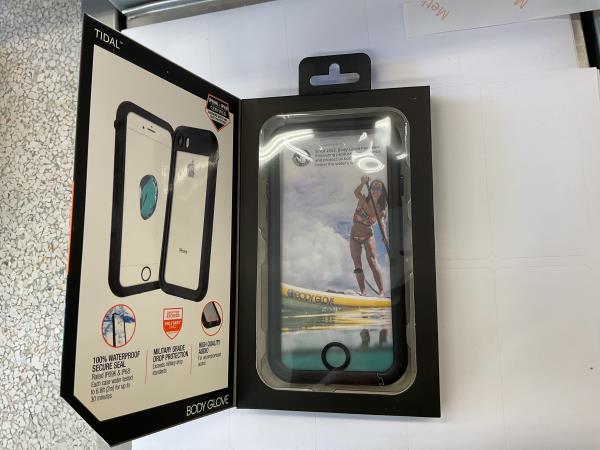 iPhone Waterproof Phone Case - Black/Clear Retail $19.88