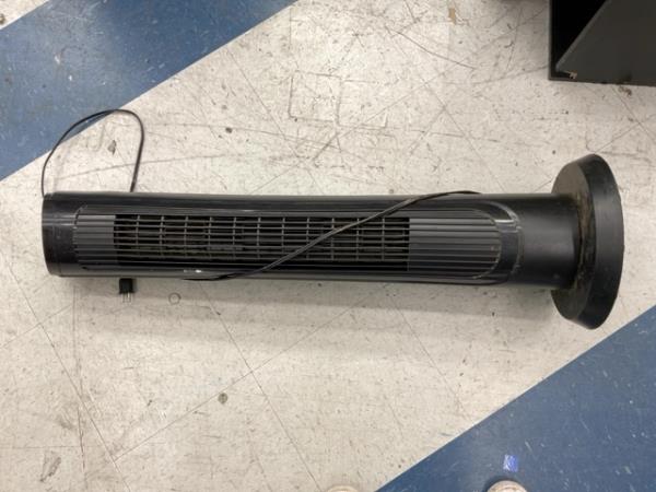 CLEARANCE- Tower Fan - Oscillating, Space-Saving Design, Black Retail $10.00