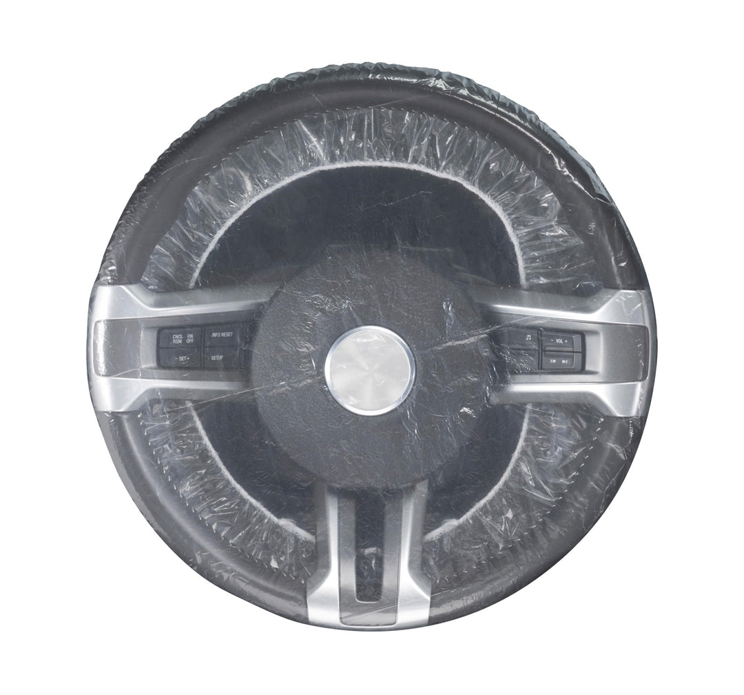 Slip-N-Grip Full Coverage Disposable Plastic Steering Sheel Cover with Elastic Band SNG Part # FB-P9933-82 Retail $58.00